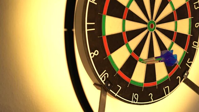 Three darts are thrown onto the dartboard. The first dart hit tripple 19, the second hit tripple 19 and the third hit tripple 7.
Score 126 points