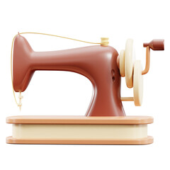 3D Sewing Machine Illustration