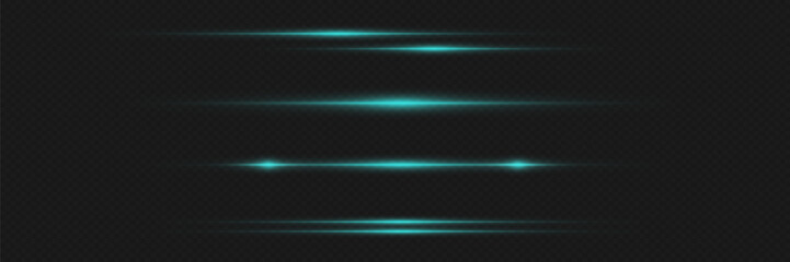 Neon laser beams, and horizontal lines of light.