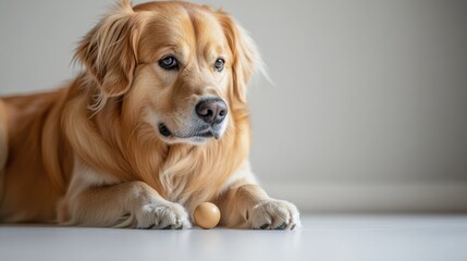 Golden Retriever Enjoying a Playful Moment