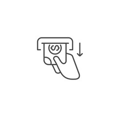 Money dollar icon template vector illustration