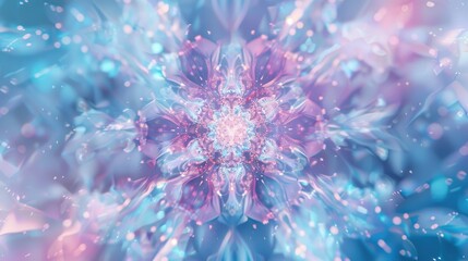 Abstract background with fractal flower. 