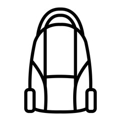 Vacuum Cleaner Vector Line Icon Design