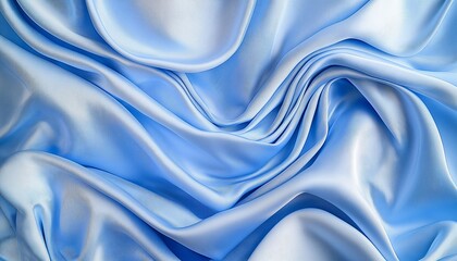 Fototapeta premium Soft velvet piece of blue fabric with folds to be used as background