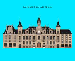 H&ocirc;tel de Ville de Charleville-M&eacute;zi&egrave;res, France