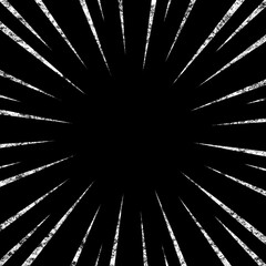 シルバー風のキラキラした漫画の集中線の素材