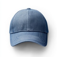 realistic high quality Denim baseball hat mockup