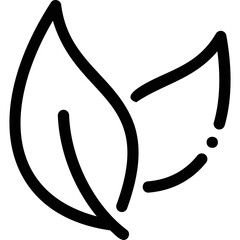 Simple vector icon leaf