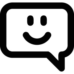 Simple vector icon chat