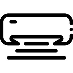 Simple vector icon air conditioner
