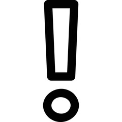 Simple vector icon exclamation point