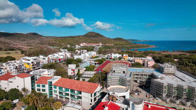 Aerial view of Kenting Baishawan in Taiwan showcasing coastal development and scenic landscape