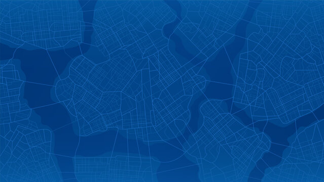 Abstract transportation background. City top view. View from above the map buildings. View from above the map. Detailed view of city. Decorative graphic tourist map. Vector, illustration.