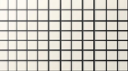 Abstract grid pattern with black lines on a creamy white background. Clean, minimal design. Perfect for backgrounds or textures.