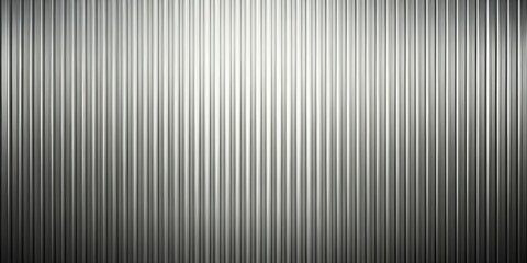 High-contrast grayscale image of parallel corrugated metal sheeting texture