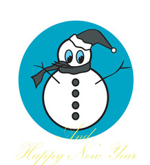 snowball illustration posters sticker