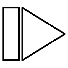 This vector icon features a simple and clear arrow design, symbolizing direction, movement, and navigation. Ideal for use in designs related to wayfinding, travel, or user interface (UI) elements. 