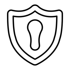 Information Shield line icon