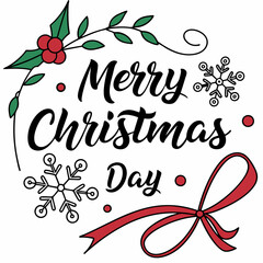 merry christmas greeting card