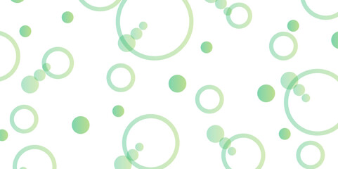 Green seamless abstract geometric circle pattern background - vector illustration from rings with opacity effect. Bokeh light lights effect background. Light Multicolor background vector illustration.