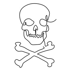 Pirates Accessories Shapes Vector Line Art Graphic Design Decoration