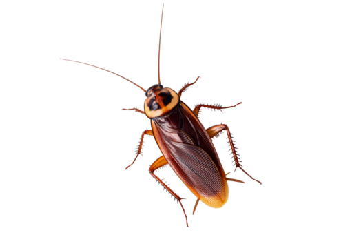 American cockroach, Periplaneta americana isolated on transparent or white background