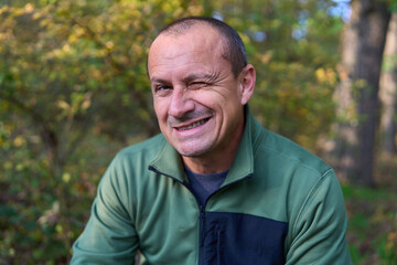 Expressive man portrait