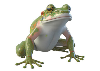 frog 3D isolated on transparent or white background