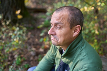 Expressive man portrait