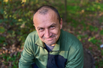 Expressive man portrait