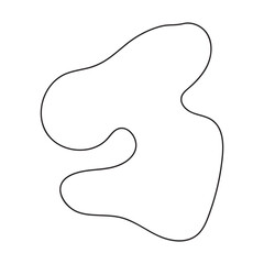 abstract blobs outline for background