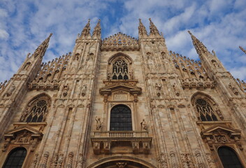 Milano dome facade, Lombardy, Italy