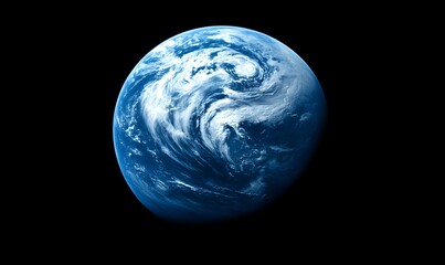 closeup view of Earth's atmosphere from space, Generative AI 