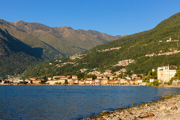 Town of Gravedona ed Unidi on Lake Como, Italy