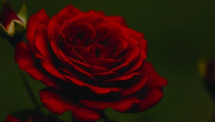 Naklejka premium Macro photography of blooming roses, showcasing natural beauty and romance