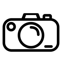Compact Camera - clean and modern Photography and videography icon.