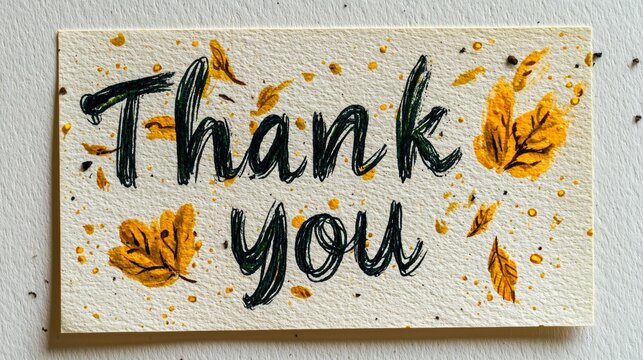 A Simple Thank You Sticky Note for Appreciation and Gratitude Generative AI
