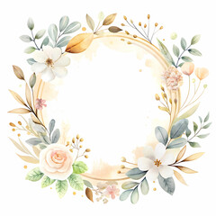 blank wedding card design on white background