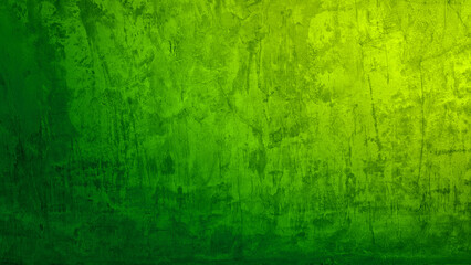 beautiful gradient neon yellow and green grunge stucco concrete texture use as background with blank space for design. artistic neon green color cement wall background. natural concept.