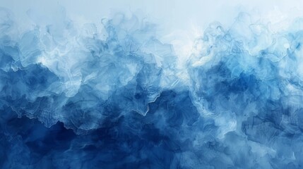 Fototapeta premium Dark Blue Watercolor Paint Background with Grunge Texture for Abstract Designs Generative AI