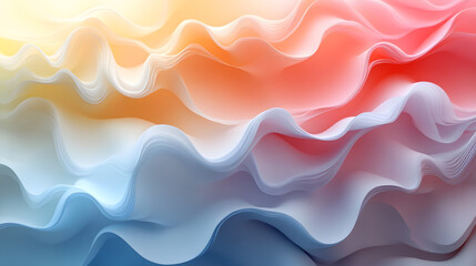 Fototapeta premium Abstract background with soft pastel gradient blending seamlessly