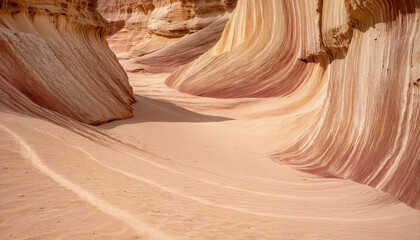 Obraz premium Dune in the desert sandy valley