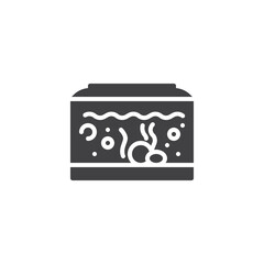 Fish tank vector icon