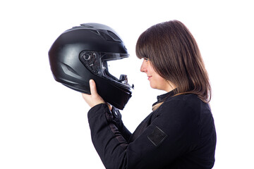 Looking into a helmet
