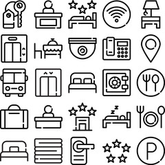 hotel service icons