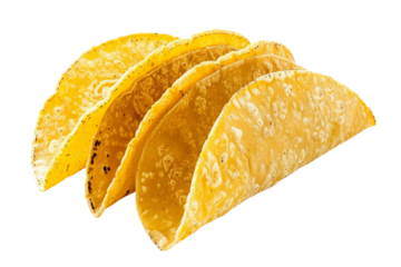 Warm and pliable corn tortilla ideal for wraps and enchiladas isolated on transparent background