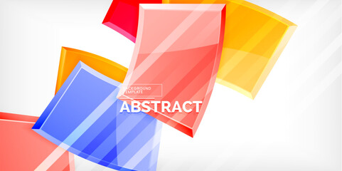 Vector abstract color geometric shapes. Illustration For Wallpaper, Banner, Background, Card, Book Illustration, landing page