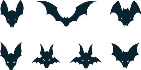 Bat Silhouette Vector Art