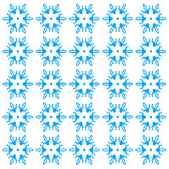 SCANDINAVIAN CHRISTMAS WINTER SNOWFLAKES PATTERN TEXTURE BACKGROUND VECTOR