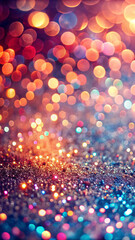 Shimmering Bokeh Glitter Light Background Elegant Design